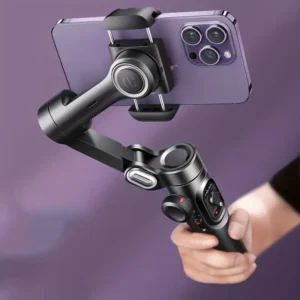 3-Achsen-Handgelenk-Gimbal-Stabilisator, faltbarer Smartphone-Halter für Videoaufnahmen, Vlogging und PTZ-Stabilisierung, ultra-leichter Stabilisator für Reisen und Sportkameras,