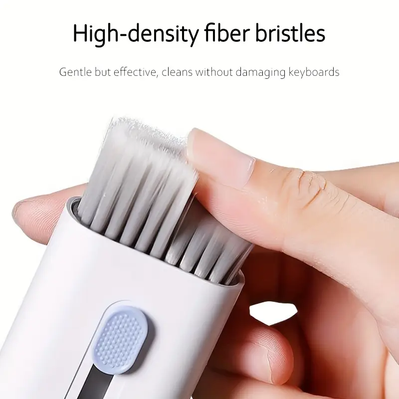 7-in-1 All-in-One Computer-Tastatur & Elektronik Reinigungsset – Tragbares Multi-Set mit weichen steifen Bürsten, Bildschirmreiniger für Smartphones, Tablets, Laptops, Tastaturen, Kopfhörer, smarte Geräte - Staubentfernung für Technologie - Image 8