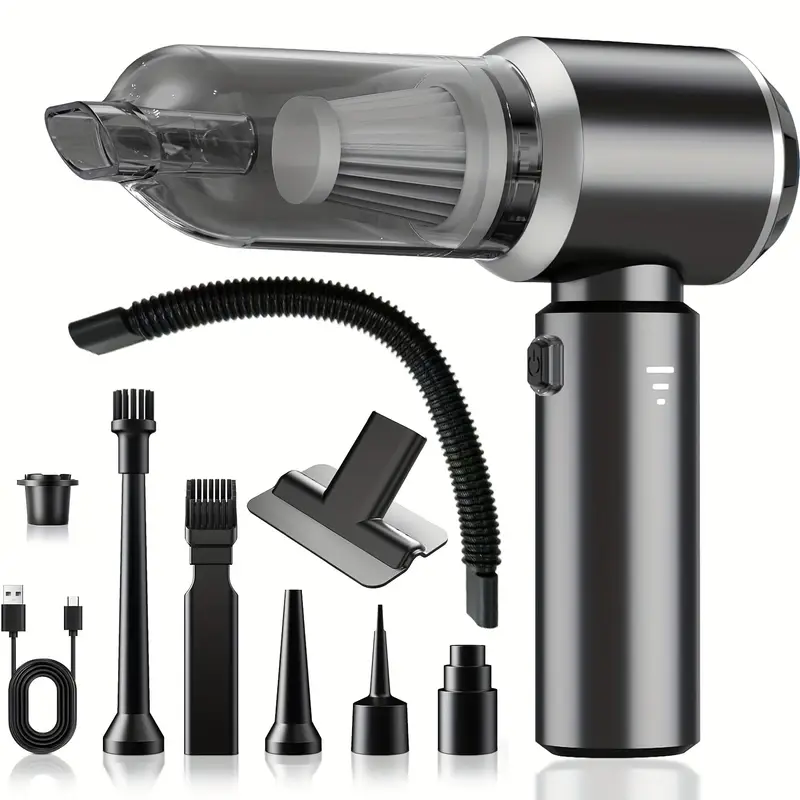 Leistungsstarker Auto-Staubsauger, Hochleistung-Handstaubsauger mit Fugenwerkzeug Schlauch, Leichtgewichtiger Staubsauger, Für Außenbereiche Büro - Image 10