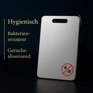 Edelstahl verdicktes Schneidebrett antibakteriell schimmelresistent Kneten Teigbrett Küche Obst Gemüse