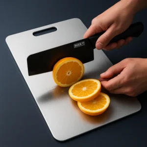 Edelstahl verdicktes Schneidebrett antibakteriell schimmelresistent Kneten Teigbrett Küche Obst Gemüse