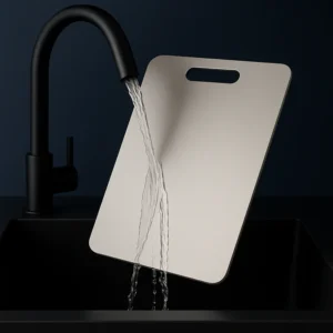 Edelstahl verdicktes Schneidebrett antibakteriell schimmelresistent Kneten Teigbrett Küche Obst Gemüse