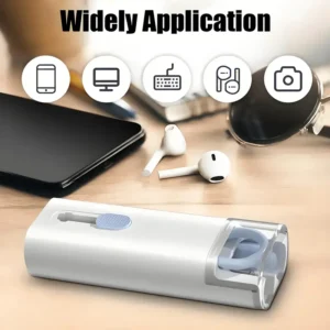 7-in-1 All-in-One Computer-Tastatur & Elektronik Reinigungsset – Tragbares Multi-Set mit weichen steifen Bürsten, Bildschirmreiniger für Smartphones, Tablets, Laptops, Tastaturen, Kopfhörer, smarte Geräte - Staubentfernung für Technologie