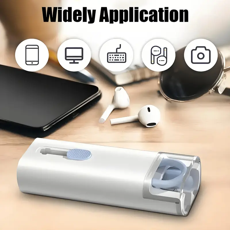 7-in-1 All-in-One Computer-Tastatur & Elektronik Reinigungsset – Tragbares Multi-Set mit weichen steifen Bürsten, Bildschirmreiniger für Smartphones, Tablets, Laptops, Tastaturen, Kopfhörer, smarte Geräte - Staubentfernung für Technologie - Image 10