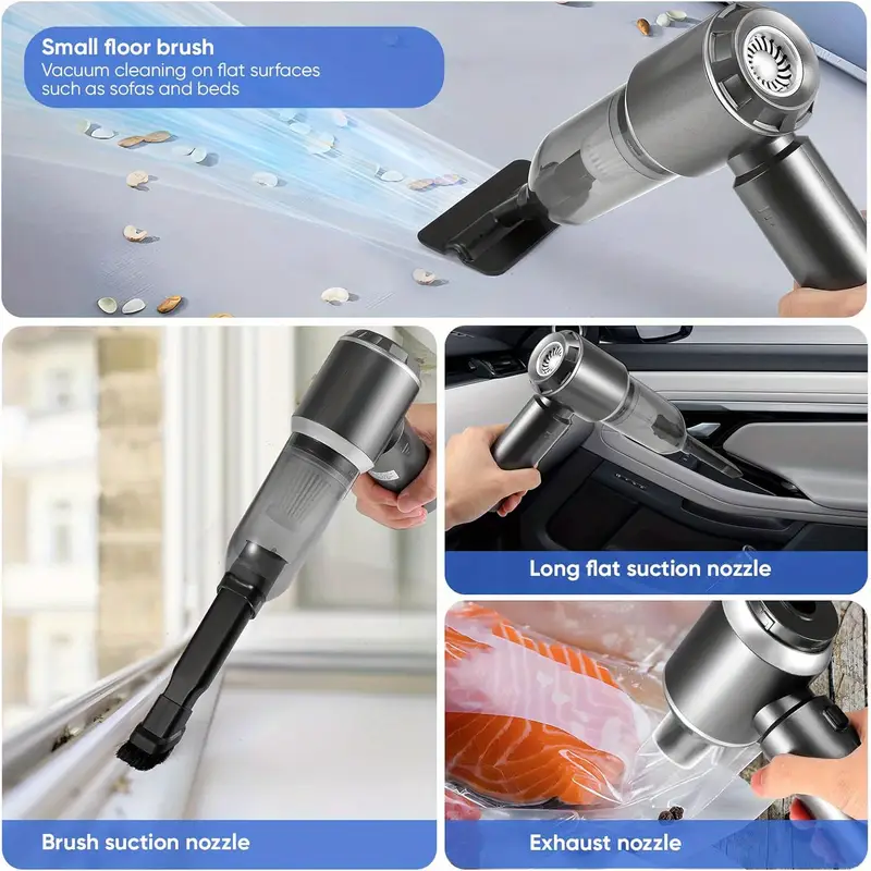 Leistungsstarker Auto-Staubsauger, Hochleistung-Handstaubsauger mit Fugenwerkzeug Schlauch, Leichtgewichtiger Staubsauger, Für Außenbereiche Büro - Image 7