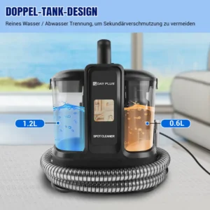 Teppichreiniger, Polsterreiniger Gerät, Waschsauger Teppichreiniger, Stain Fleckenreiniger Mit Tierhaarbürste Und Schlauchreinigungswerkzeug für Teppich, Sofa, Vorleger, Polster, Treppen, Auto, Nass-Trocken-Sauger mit starker Saugkraft