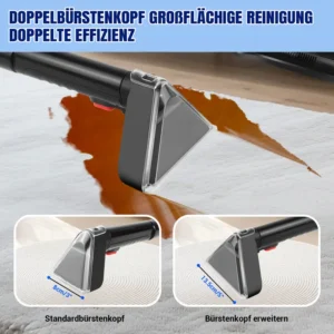 Teppichreiniger, Polsterreiniger Gerät, Waschsauger Teppichreiniger, Stain Fleckenreiniger Mit Tierhaarbürste Und Schlauchreinigungswerkzeug für Teppich, Sofa, Vorleger, Polster, Treppen, Auto, Nass-Trocken-Sauger mit starker Saugkraft