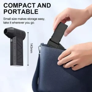 New Mini Turbo Jet Fan Electric Air Duster Adjustable wind speed Turbo Violent Blower Rechargeable with Light Car Cleaning Tools