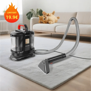 Teppichreiniger, Polsterreiniger Gerät, Waschsauger Teppichreiniger, Stain Fleckenreiniger Mit Tierhaarbürste Und Schlauchreinigungswerkzeug für Teppich, Sofa, Vorleger, Polster, Treppen, Auto, Nass-Trocken-Sauger mit starker Saugkraft