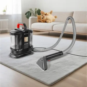 Teppichreiniger, Polsterreiniger Gerät, Waschsauger Teppichreiniger, Stain Fleckenreiniger Mit Tierhaarbürste Und Schlauchreinigungswerkzeug für Teppich, Sofa, Vorleger, Polster, Treppen, Auto, Nass-Trocken-Sauger mit starker Saugkraft