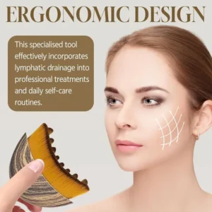 Lymphatic Contour Face Brush Lymphatic Drainage Reduce Puffiness Relief Fatigue Facial Massager Face Chin Skin Sculpting Tool